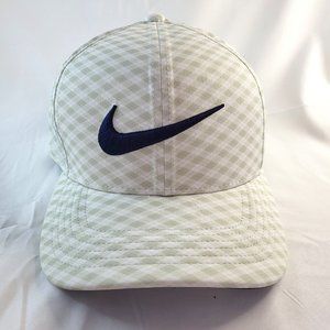 NIKE DH1913-025 Dri-Fit AeroBill Classic99 Grey Plaid Print Golf Hat Unisex NWT